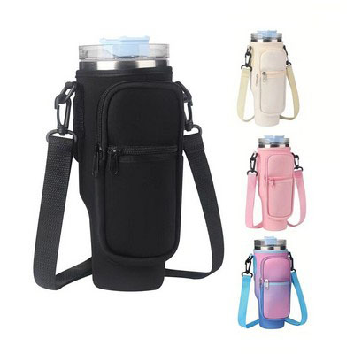 40oz Tumbler Holder Water Bottle Carrier Bag with Phone Pocket-1