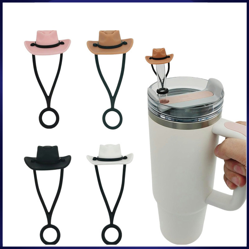 4 Pack Silicone Cowboy Hat Straw Covers 1