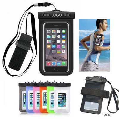 Waterproof Phone Pouch Underwater Cellphone Pouch with Armband Neck Strap-1