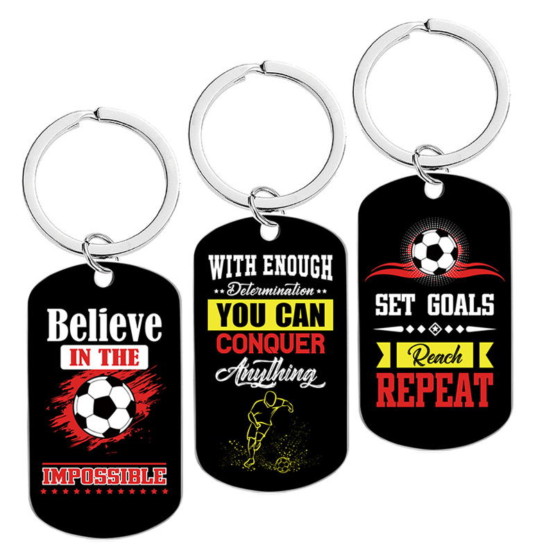 Metal Motivational Keychain 1